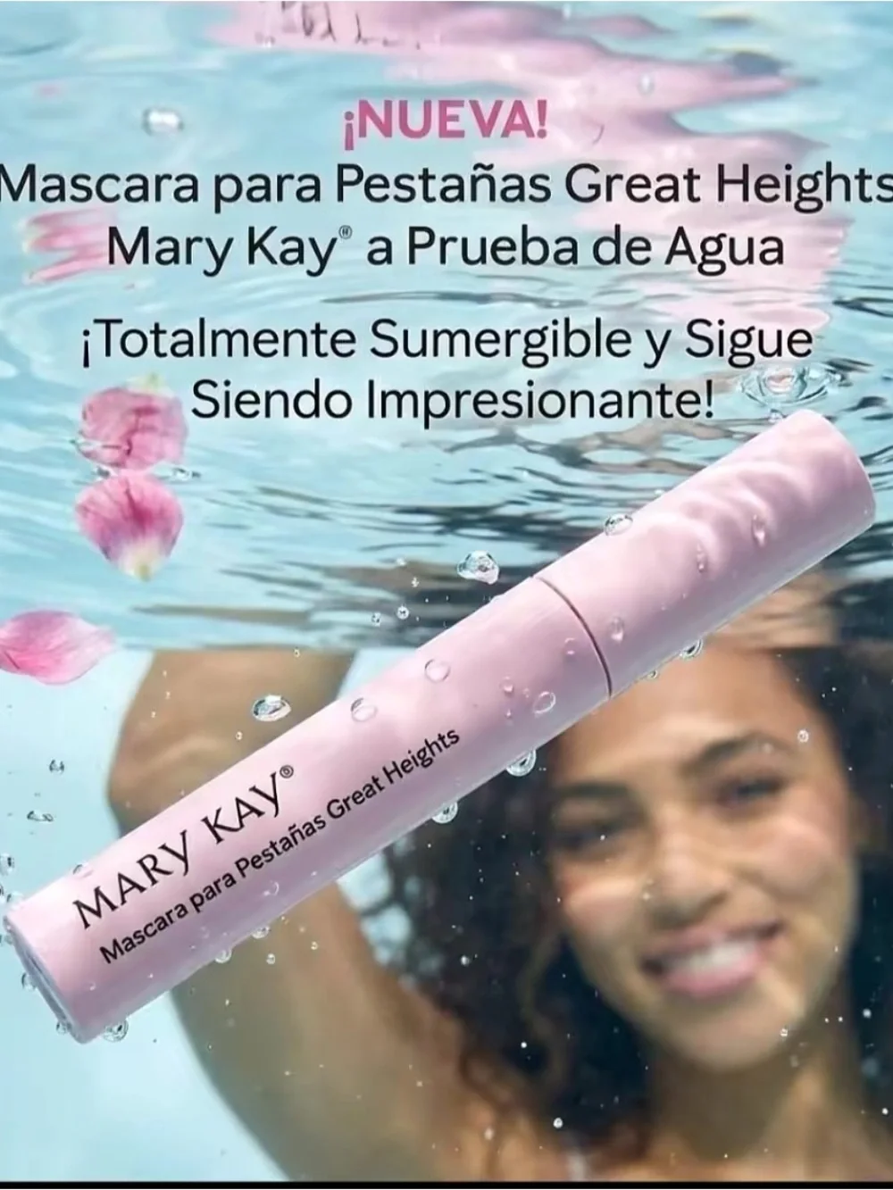 Mary Kay Great Heights Waterproof Mascara - Light Pink Tube